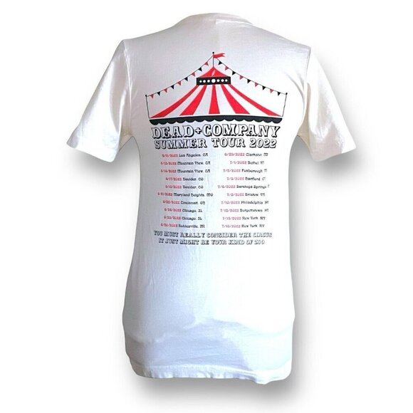 Dead & Company 2022 Summer Tour Womens T-shirt Sz Small Ivory Short Sleeve Tee - Picture 6 of 8